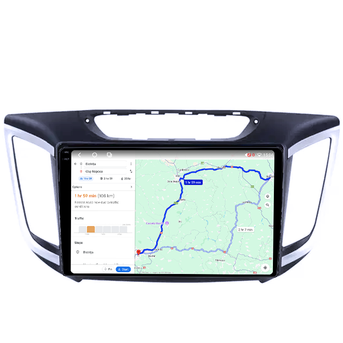 Navigatie dedicata Hyundai IX25 2015-2019, 4GB RAM 64GB ROM, Octacore, Android 14, Display QLED 1K 10", Carplay&Android Auto, SIM 4G, Ventilator Activ [4]