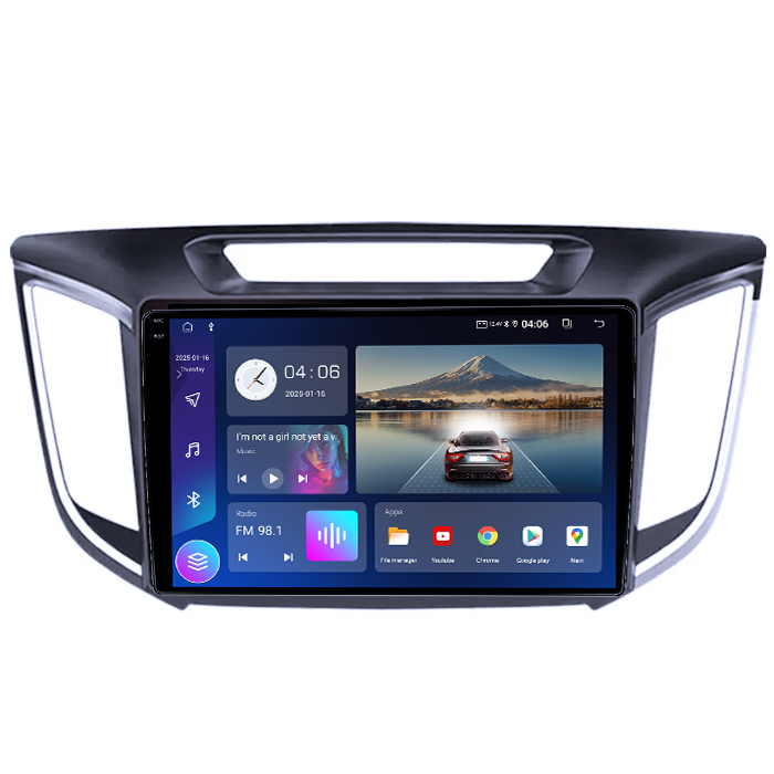 Navigatie dedicata Hyundai IX25/Creta, 4GB RAM 64GB ROM, Quad Core, Display 9" QLED 1K, Carplay, Android 14, Bluetooth, Magazin Play, Suport Camere AHD [2]
