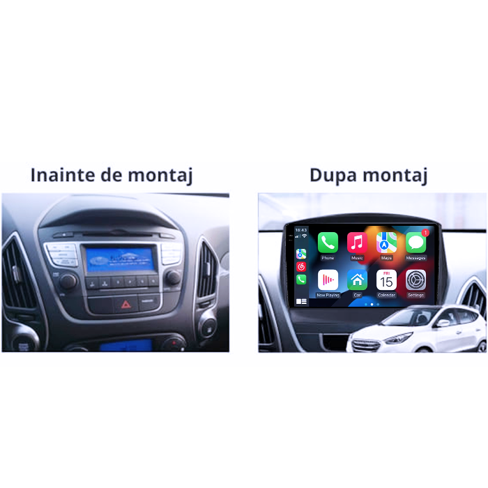 Navigatie dedicata Hyundai IX35 2009-2015, 4GB RAM 64GB ROM, Procesor Qualcomm Octacore, Android 14, Rezolutie 2K, Display QLED 9", DSP, Carplay&Android Auto, SIM 4G [7]