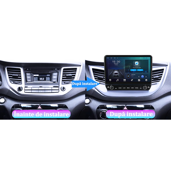Navigatie dedicata Hyundai Ix 35 2014-2018 Tesla cu butoane rotative model 2024, 4GB RAM 64GB ROM, Procesor Quadcore, Android 14, Display QLED 10", DSP, Carplay&Android Auto [5]