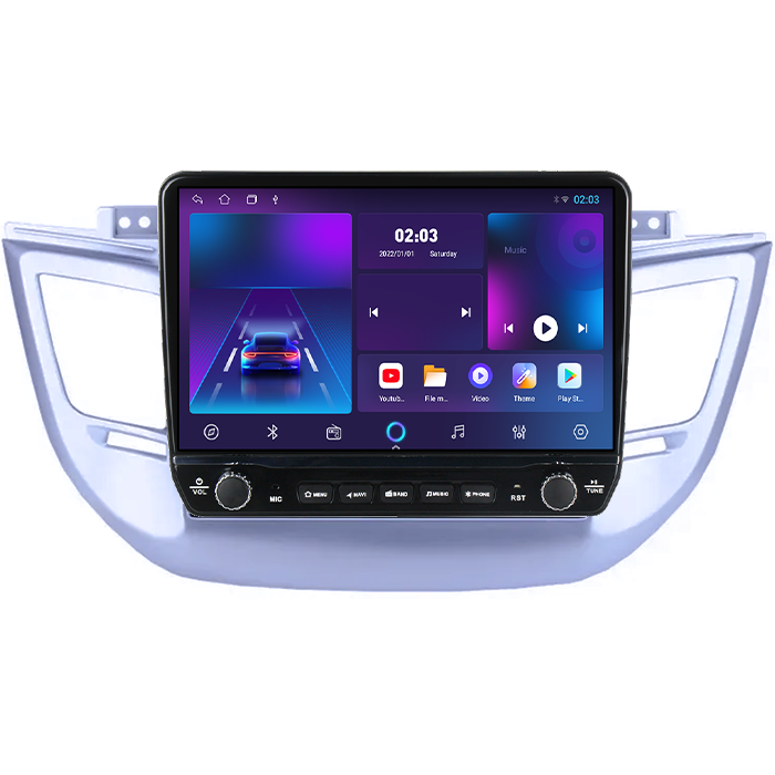 Navigatie dedicata Hyundai Ix 35 2014-2018 Tesla cu butoane rotative model 2024, 4GB RAM 64GB ROM, Procesor Quadcore, Android 14, Display QLED 10", DSP, Carplay&Android Auto [4]