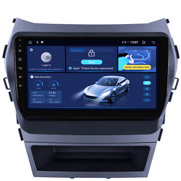 Navigatie dedicata Hyundai IX45 2013-2017, 8GB RAM 128GB ROM, Octacore, Platforma TS18, Android 13, Display QLED 9”, Suporta camera 360º, DSP, Carplay&Android Auto, SIM 4G, Ventilator Activ [2]