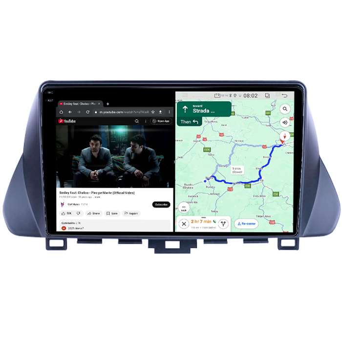 Navigatie dedicata Hyundai Lafesta 2019, 12GB RAM 256GB ROM, Android 14, Rezolutie 2K, Display QLED, 9", DSP, Carplay, Android Auto, Internet, Youtube, Waze, Wi Fi, USB [4]