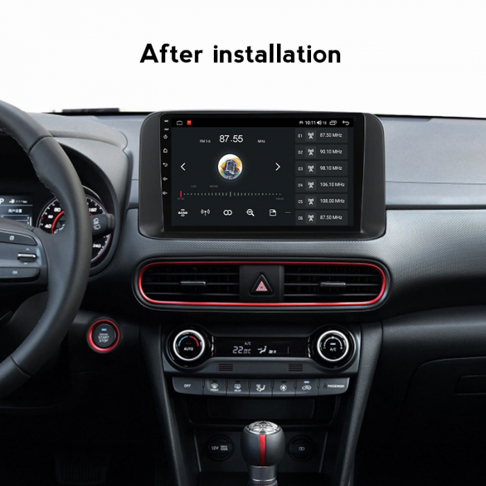 Navigatie dedicata Hyundai KONA 2018-2020, 4GB RAM 64GB ROM, Octacore, Android 13, Display QLED 10", DSP, Carplay, Android Auto, Internet, Youtube, Waze, WIFI, Bluetooth [7]