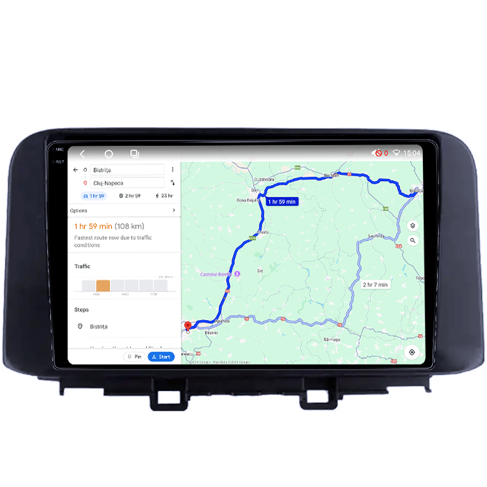 Navigatie dedicata Hyundai KONA 2018-2020, 4GB RAM 64GB ROM, Octacore, Android 14, Display QLED 1K 10", Carplay&Android Auto, SIM 4G, Ventilator Activ [4]