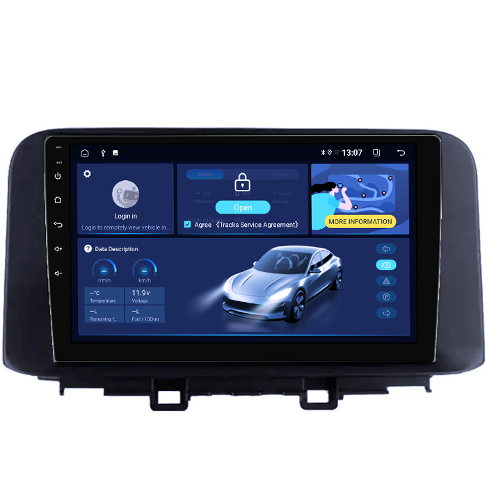 Navigatie dedicata Hyundai Kona 2018-2020, 8GB RAM 128GB ROM, Octacore, Platforma TS18, Android 13, Display QLED 10”, Suporta camera 360º, DSP, Carplay&Android Auto, SIM 4G, Ventilator Activ [2]
