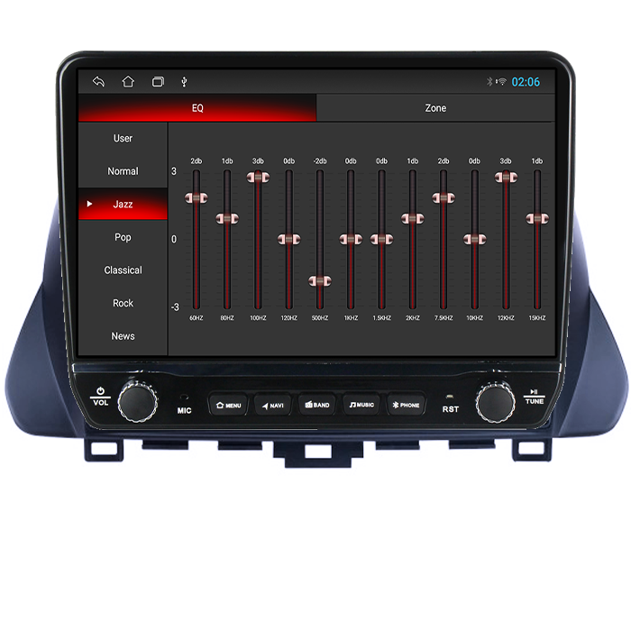 Navigatie dedicata Hyundai Lafesta 2019 Tesla cu butoane rotative model 2024, 4GB RAM 64GB ROM, Procesor Quadcore, Android 14, Display QLED 10", DSP, Carplay&Android Auto [2]