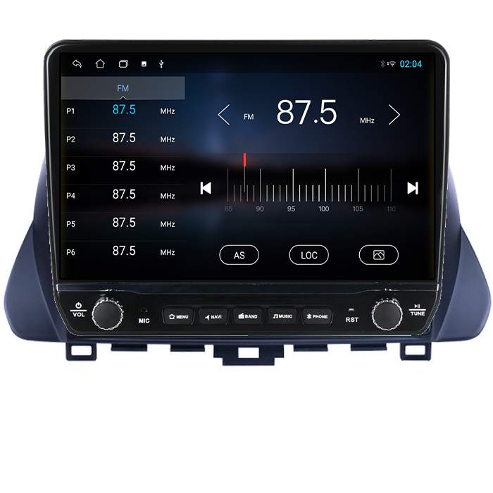 Navigatie dedicata Hyundai Lafesta 2019 Tesla cu butoane rotative model 2024, 4GB RAM 64GB ROM, Procesor Quadcore, Android 14, Display QLED 10", DSP, Carplay&Android Auto [3]