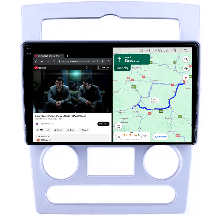 Navigatie dedicata Hyundai Rohens Coupe 2004-2006, 12GB RAM 256GB ROM, Android 14, Rezolutie 2K, Display QLED, 9", DSP, Carplay, Android Auto, Internet, Youtube, Waze, Wi Fi, USB [4]