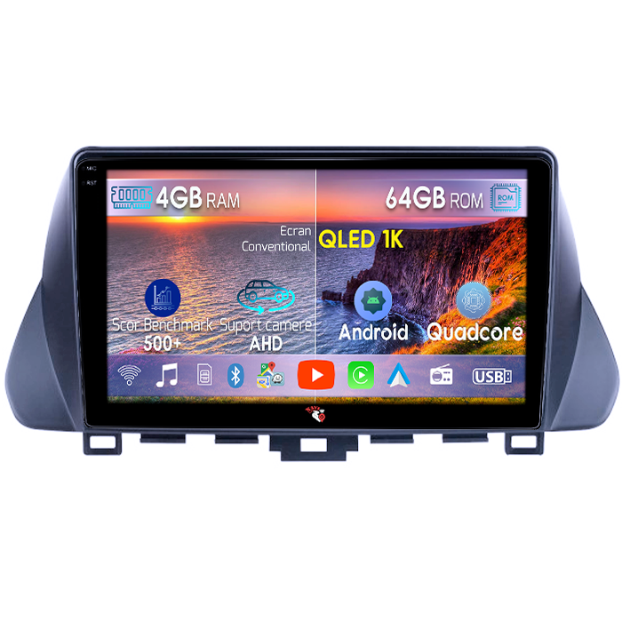 Navigatie dedicata Hyundai Lafesta 2019, 4GB RAM 64GB ROM, Octacore, Android 14, Display QLED 1K 9", Carplay&Android Auto, SIM 4G, Ventilator Activ [1]