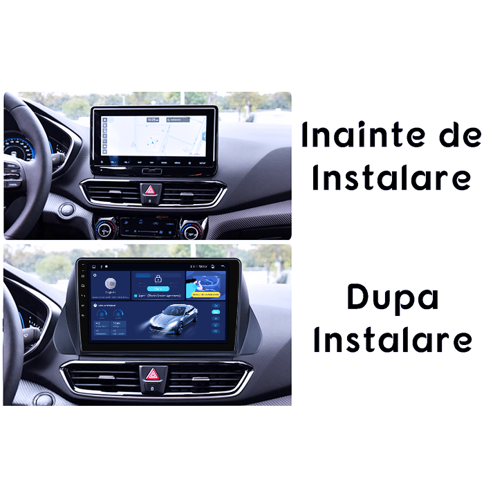 Navigatie dedicata Hyundai Lafesta 2019, 4GB RAM 64GB ROM, Quad Core, Display 9" QLED 1K, Carplay, Android 14, Bluetooth, Magazin Play, Suport Camere AHD [5]