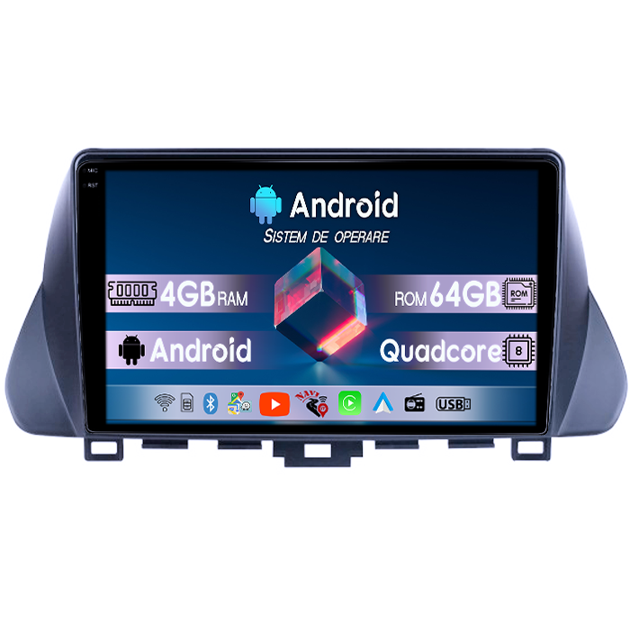 Navigatie dedicata Hyundai Lafesta 2019, 4GB RAM 64GB ROM, Quad Core, Display 9" QLED 1K, Carplay, Android 14, Bluetooth, Magazin Play, Suport Camere AHD [1]