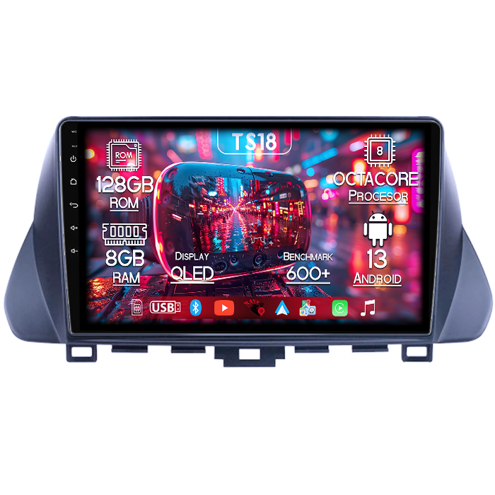 Navigatie dedicata Hyundai Lafesta 2019, 8GB RAM 128GB ROM, Octacore, Platforma TS18, Android 13, Display QLED 9”, Suporta camera 360º, DSP, Carplay&Android Auto, SIM 4G, Ventilator Activ [1]