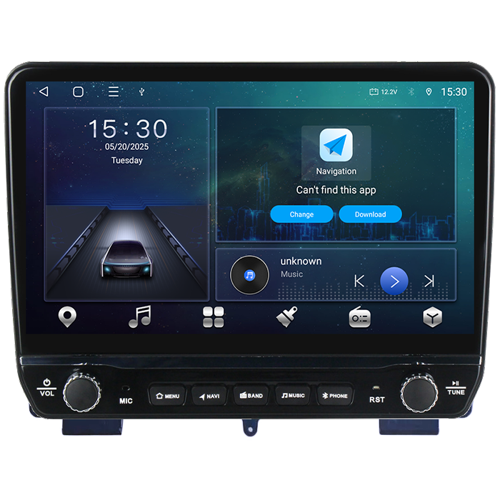 Navigatie dedicata Hyundai Rohens Genesis Coupe Tesla cu butoane rotative model 2024, 4GB RAM 64GB ROM, Procesor Quadcore, Android 14, Display QLED 10", DSP, Carplay&Android Auto [6]