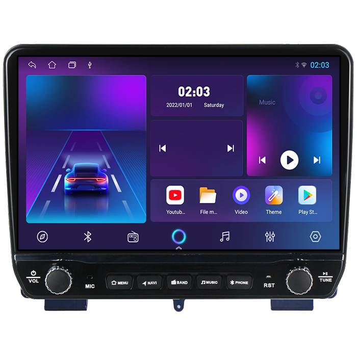 Navigatie dedicata Hyundai Rohens Genesis Coupe Tesla cu butoane rotative model 2024, 4GB RAM 64GB ROM, Procesor Quadcore, Android 14, Display QLED 10", DSP, Carplay&Android Auto [5]