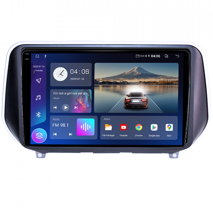 Navigatie dedicata Hyundai Santa Fe 2018+, 12GB RAM 256GB ROM, Android 14, Rezolutie 2K, Display QLED, 9", DSP, Carplay, Android Auto, Internet, Youtube, Waze, Wi Fi, USB [2]
