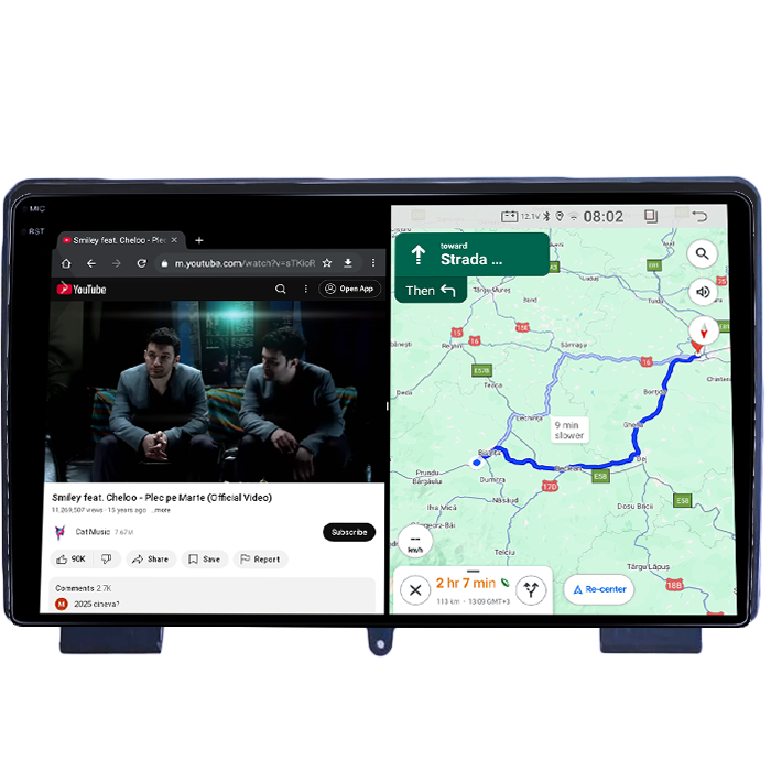 Navigatie dedicata Hyundai Rohens Coupe 2009-2011, 12GB RAM 256GB ROM, Android 14, Rezolutie 2K, Display QLED, 9", DSP, Carplay, Android Auto, Internet, Youtube, Waze, Wi Fi, USB [4]