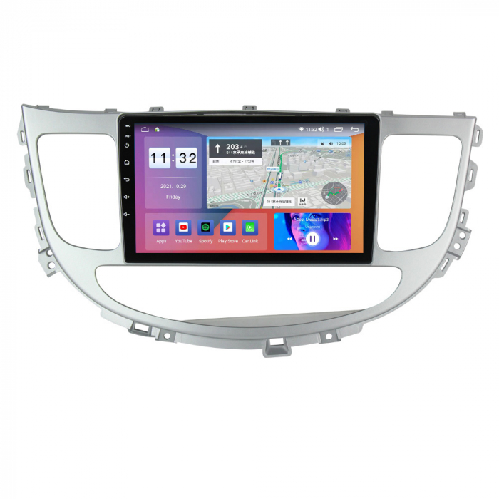 Navigatie dedicata Hyundai Rohens Genesis 2008-2013 , 4 GB RAM 32 ROM, Android 13, Display QLED, 9", DSP, Carplay, Android Auto, Internet, Youtube , Waze , WI-FI , USB , Bluetooth [3]