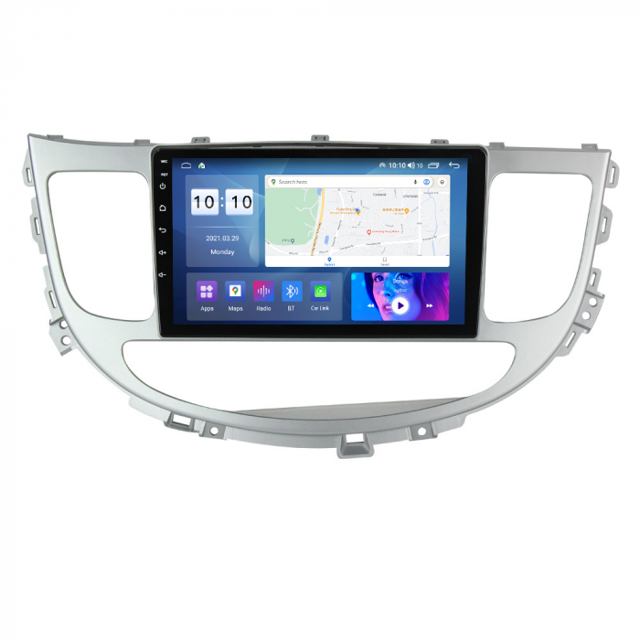 Navigatie dedicata Hyundai Rohens Genesis 2008-2013 , 4 GB RAM 32 ROM, Android 13, Display QLED, 9", DSP, Carplay, Android Auto, Internet, Youtube , Waze , WI-FI , USB , Bluetooth [5]