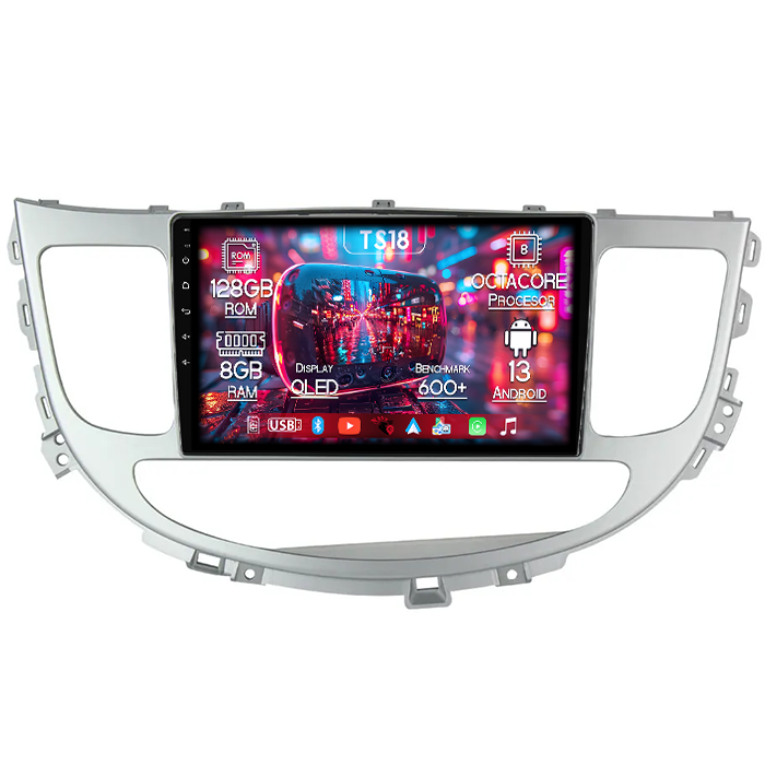 Navigatie dedicata Hyundai Rohens Genesis 2008-2013, 8GB RAM 128GB ROM, Octacore, Platforma TS18, Android 13, Display QLED 9”, Suporta camera 360º, DSP, Carplay&Android Auto, SIM 4G, Ventilator Activ [1]