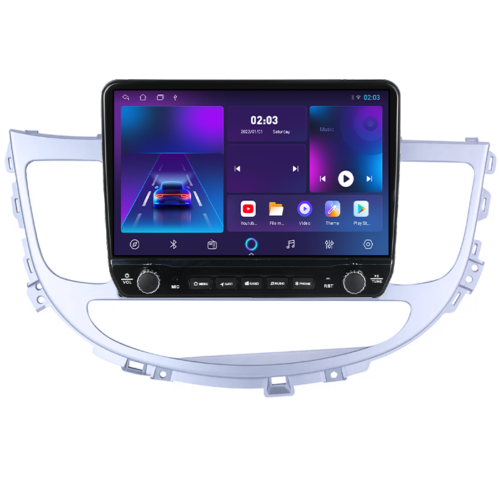 Navigatie dedicata Hyundai Rohens Genesis 2008-2013 Tesla cu butoane rotative model 2024, 4GB RAM 64GB ROM, Procesor Quadcore, Android 14, Display QLED 10", DSP, Carplay [4]