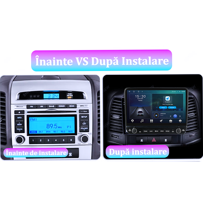 Navigatie dedicata Hyundai Santa Fe 2006-2012 Tesla cu butoane rotative model 2024, 4GB RAM 64GB ROM, Procesor Quadcore, Android 14, Display QLED 10", DSP, Carplay&Android Auto [5]