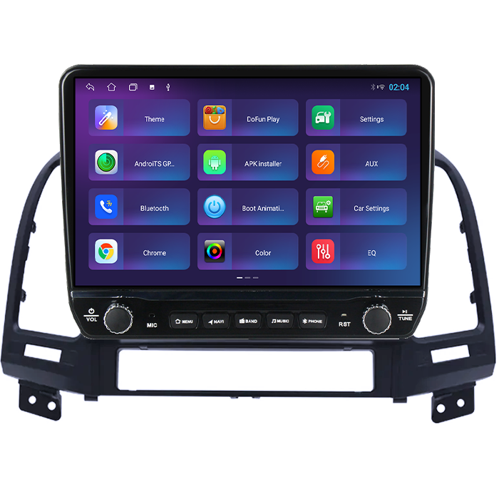 Navigatie dedicata Hyundai Santa Fe 2006-2012 Tesla cu butoane rotative model 2024, 4GB RAM 64GB ROM, Procesor Quadcore, Android 14, Display QLED 10", DSP, Carplay&Android Auto [4]