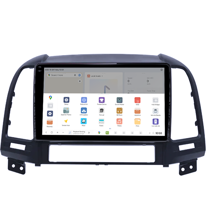 Navigatie dedicata Hyundai Santa Fe 2006-2012, DUDU3, 4GB RAM 64GB ROM, Octacore, Platforma 8581, Android, Display QLED 9", DSP, Carplay&AndroidAuto [3]