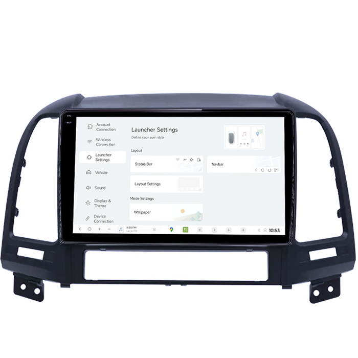 Navigatie dedicata Hyundai Santa Fe 2006-2012, DUDU3, 4GB RAM 64GB ROM, Octacore, Platforma 8581, Android, Display QLED 9", DSP, Carplay&AndroidAuto [5]