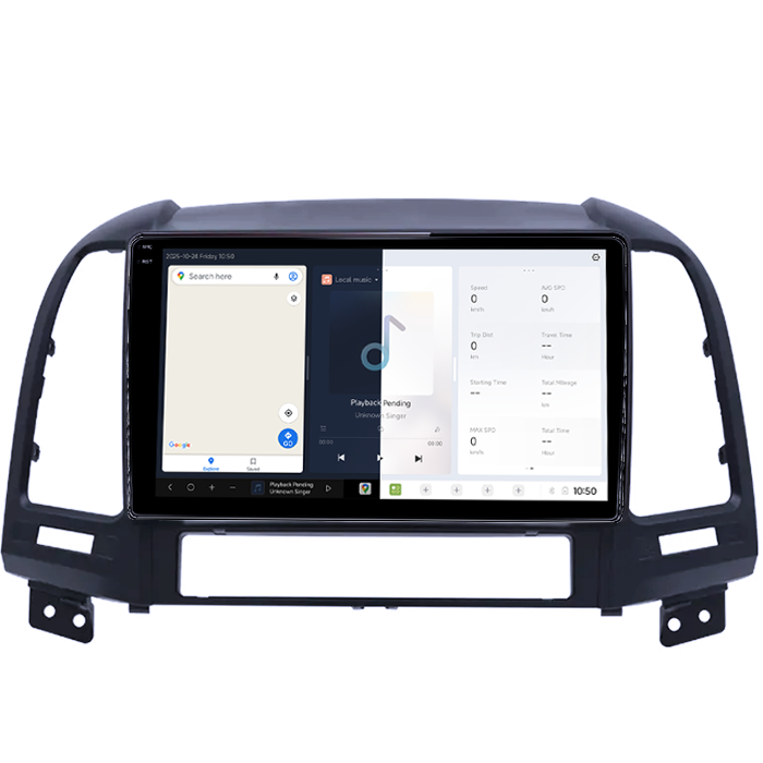 Navigatie dedicata Hyundai Santa Fe 2006-2012, DUDU3, 4GB RAM 64GB ROM, Octacore, Platforma 8581, Android, Display QLED 9", DSP, Carplay&AndroidAuto [2]
