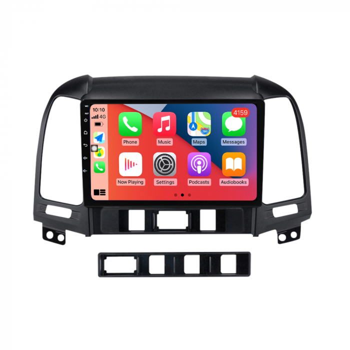 Navigatie dedicata Hyundai Santa Fe 2006-2012, 4GB RAM 64GB ROM, Octacore, Android 13, Display QLED 9", DSP, Carplay, Android Auto, Internet, Youtube, Waze, WIFI, Bluetooth [5]