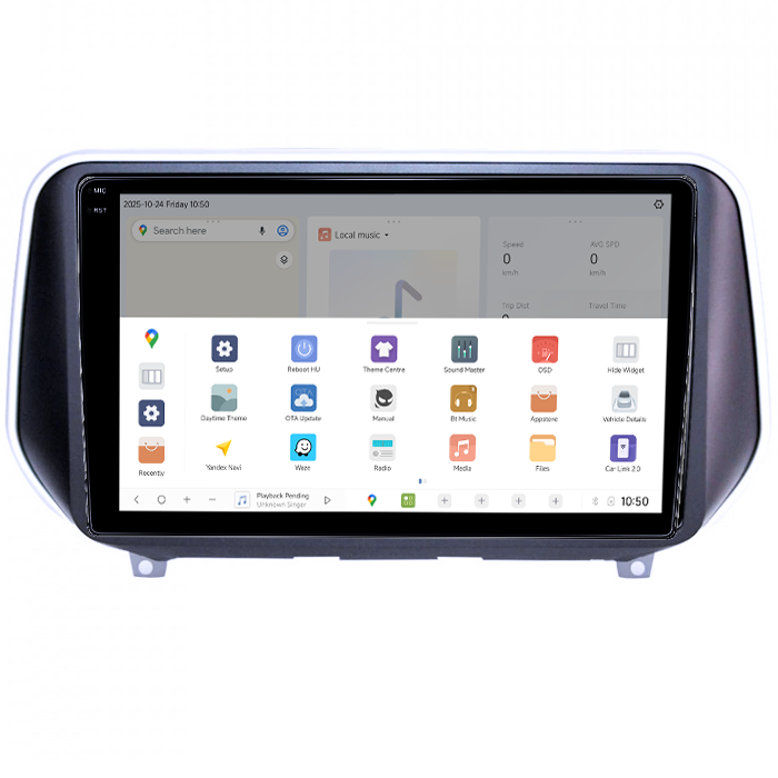 Navigatie dedicata Hyundai Santa Fe 2018+, DUDU3, 4GB RAM 64GB ROM, Octacore, Platforma 8581, Android, Display QLED 9", DSP, Carplay&AndroidAuto [3]