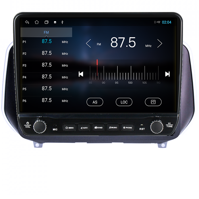 Navigatie dedicata Hyundai Santa Fe 2018+ Tesla cu butoane rotative model 2024, 4GB RAM 64GB ROM, Procesor Quadcore, Android 14, Display QLED 10", DSP, Carplay&Android Auto [3]