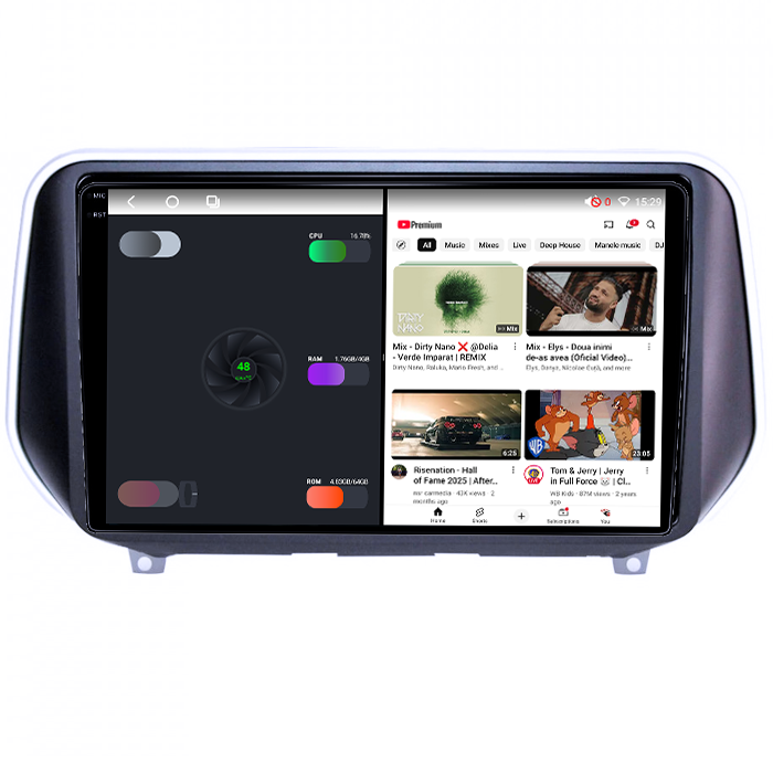 Navigatie dedicata Hyundai Santa Fe 2018+, 4GB RAM 64GB ROM, Procesor Qualcomm Octacore, Android 14, Rezolutie 2K, Display QLED 9", DSP, Carplay&Android Auto, SIM 4G [4]