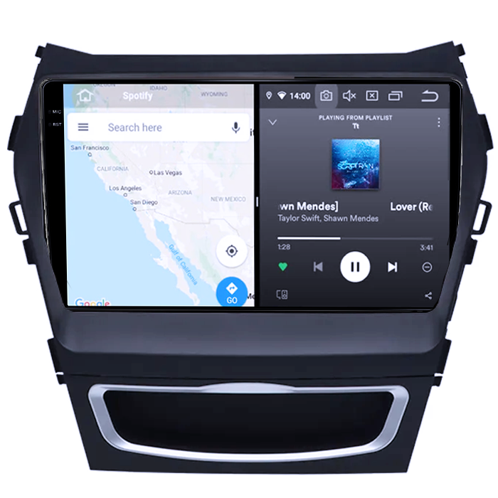 Navigatie dedicata Hyundai Santa Fe IX45 2012-2017, 8GB RAM 128GB ROM, Octacore, Platforma 7862, Android 14, Display QLED 9", Suporta camera 360", DSP, Carplay&Androi [2]