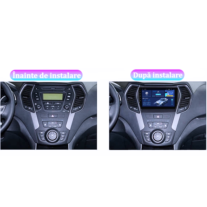 Navigatie dedicata Hyundai Santa Fe IX45 2012-2017, 8GB RAM 128GB ROM, Octacore, Platforma 7862, Android 14, Display QLED 9”, Suporta camera 360º, DSP, Carplay&Android Auto, SIM 4G, Ventilator Activ [5]