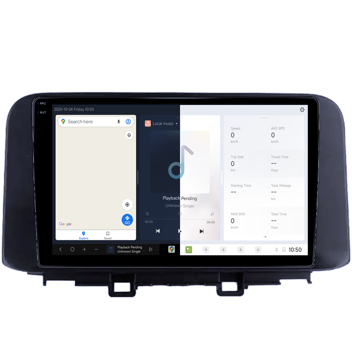 Navigatie dedicata Hyundai Kona 2018-2020, DUDU3, 4GB RAM 64GB ROM, Octacore, Platforma 8581, Android, Display QLED 9", DSP, Carplay&AndroidAuto [2]