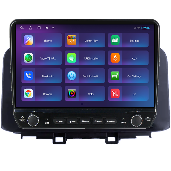 Navigatie dedicata Hyundai Kona 2018-2020 Tesla cu butoane rotative model 2024, 4GB RAM 64GB ROM, Procesor Quadcore, Android 14, Display QLED 10", DSP, Carplay&Android Auto [5]