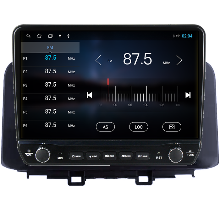 Navigatie dedicata Hyundai Kona 2018-2020 Tesla cu butoane rotative model 2024, 4GB RAM 64GB ROM, Procesor Quadcore, Android 14, Display QLED 10", DSP, Carplay&Android Auto [3]