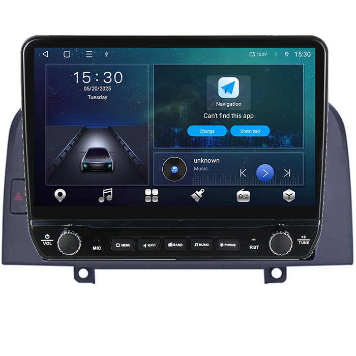 Navigatie dedicata Hyundai Sonata NF 2004-2008 Tesla cu butoane rotative model 2024, 4GB RAM 64GB ROM, Procesor Quadcore, Android 14, Display QLED 10", DSP, Carplay&Android Auto [6]