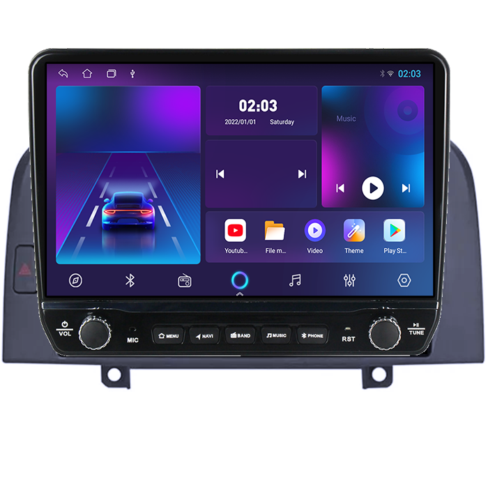 Navigatie dedicata Hyundai Sonata NF 2004-2008 Tesla cu butoane rotative model 2024, 4GB RAM 64GB ROM, Procesor Quadcore, Android 14, Display QLED 10", DSP, Carplay&Android Auto [5]