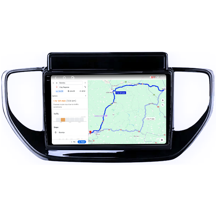 Navigatie dedicata Hyundai Solaris 2 2020-2021, 4GB RAM 64GB ROM, Procesor Qualcomm Octacore, Android 14, Rezolutie 2K, Display QLED 9", DSP, Carplay&Android Auto, SIM 4G [6]