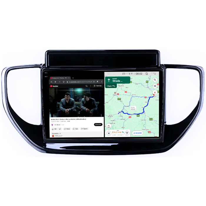 Navigatie dedicata Hyundai Solaris 2 2020-2021, 4GB RAM 64GB ROM, Quad Core, Display 9" QLED 1K, Carplay, Android 14, Bluetooth, Magazin Play, Suport Camere AHD [3]