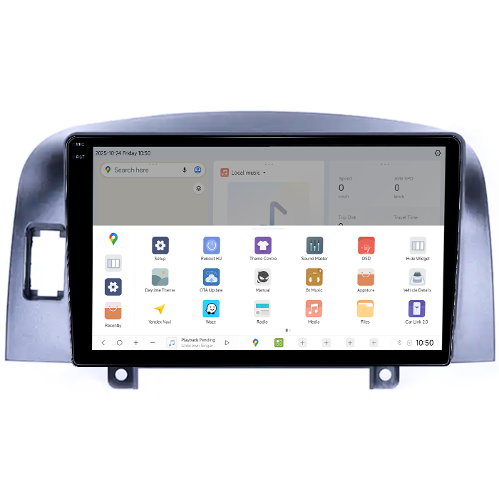 Navigatie dedicata Hyundai Sonata NF 2006, DUDU3, 4GB RAM 64GB ROM, Octacore, Platforma 8581, Android, Display QLED 9", DSP, Carplay&AndroidAuto [3]