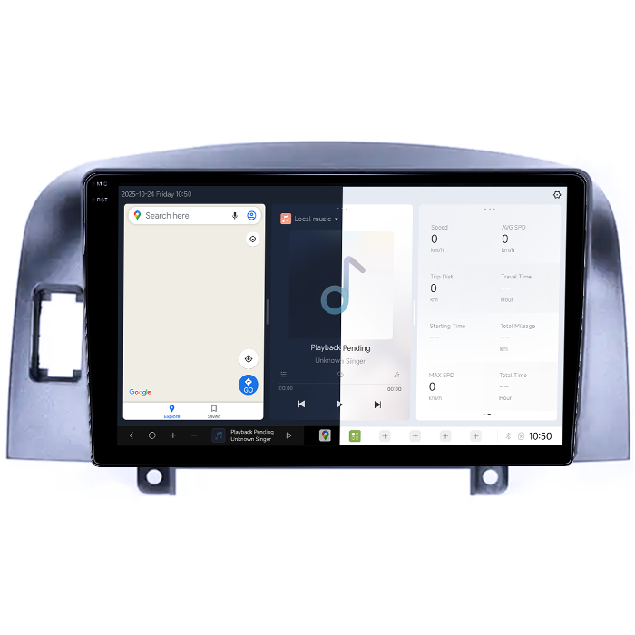 Navigatie dedicata Hyundai Sonata NF 2006, DUDU3, 4GB RAM 64GB ROM, Octacore, Platforma 8581, Android, Display QLED 9", DSP, Carplay&AndroidAuto [2]
