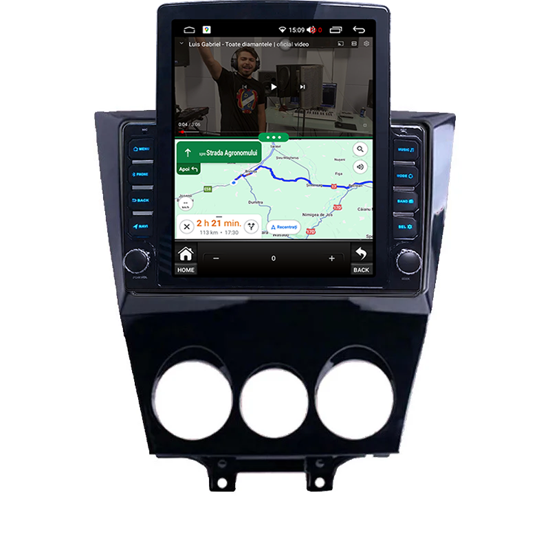 Navigatie dedicata Mazda RX-8 2009-2011 Tesla Style, ANDROID 13, 9.7 inch , 8+128GB, Internet, Aplicatii, Waze, GPS [5]