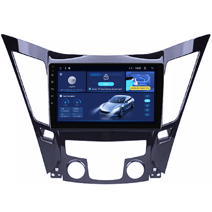 Navigatie dedicata Hyundai Sonata 2009-2014, 8GB RAM 128GB ROM, Octacore, Platforma TS18, Android 13, Display QLED 9”, Suporta camera 360º, DSP, Carplay&Android Auto, SIM 4G, Ventilator Activ [2]