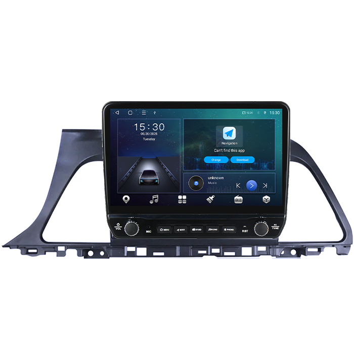 Navigatie dedicata Hyundai Sonata9 2015-2018 Tesla cu butoane rotative model 2024, 4GB RAM 64GB ROM, Procesor Quadcore, Android 14, Display QLED 10", DSP, Carplay&Android Auto [7]