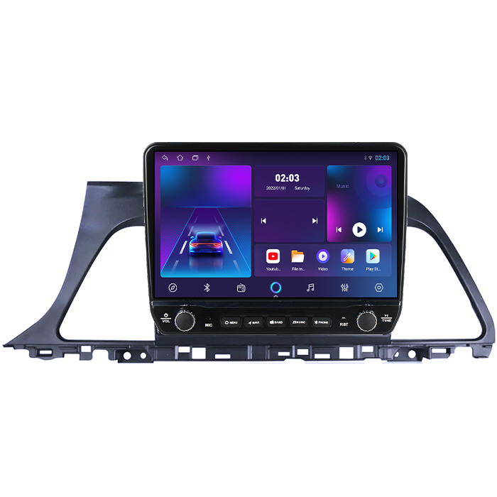 Navigatie dedicata Hyundai Sonata9 2015-2018 Tesla cu butoane rotative model 2024, 4GB RAM 64GB ROM, Procesor Quadcore, Android 14, Display QLED 10", DSP, Carplay&Android Auto [6]