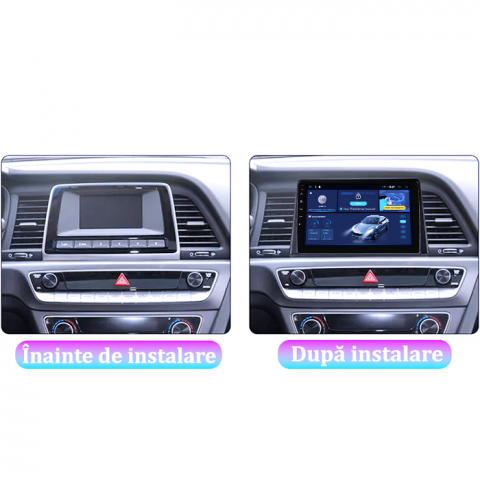 Navigatie dedicata Hyundai Sonata 7 2017-2019, 4GB RAM 64GB ROM, Quad Core, Display 9" QLED 1K, Carplay, Android 14, Bluetooth, Magazin Play, Suport Camere AHD [2]